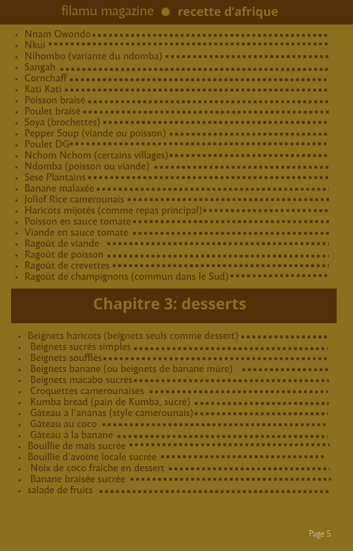 livre de recette camerounaise - Image 3